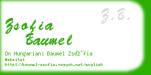 zsofia baumel business card